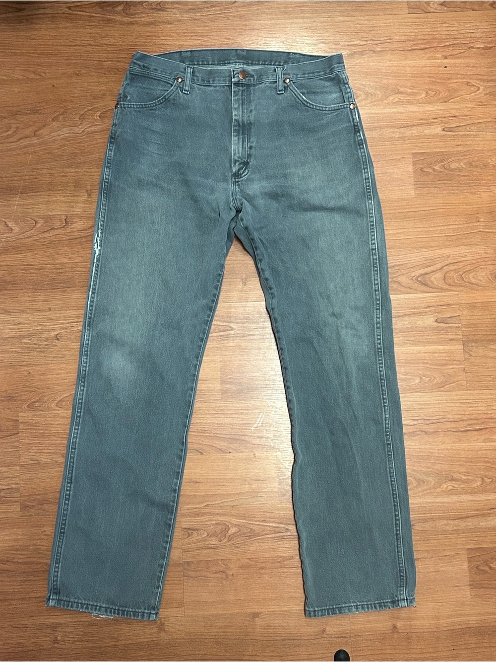 Vintage 80s 90s Wrangler Mens Jeans Size 36X34 Charcoal Grey